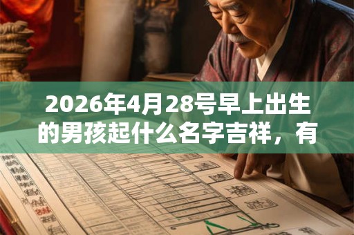 2026年4月28号早上出生的男孩起什么名字吉祥,有什么名字推荐? 2026年4月28号早上出生的男孩起什么名字吉祥,有什么名字推荐?