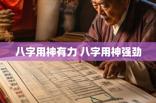 八字用神有力 八字用神强劲 八字用神有力 八字用神强劲