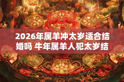 2026年属羊冲太岁适合结婚吗 牛年属羊人犯太岁结婚好不好