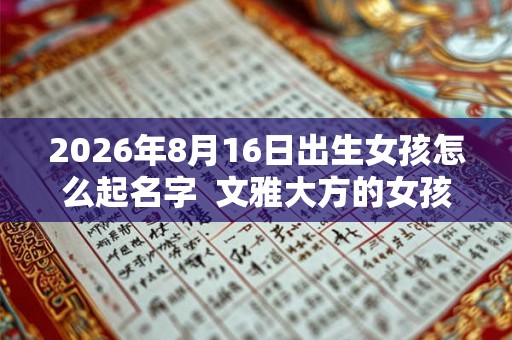 2026年8月16日出生女孩怎么起名字  文雅大方的女孩名字