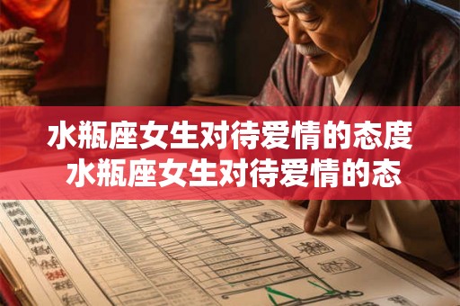 水瓶座女生对待爱情的态度 水瓶座女生对待爱情的态度是什么
