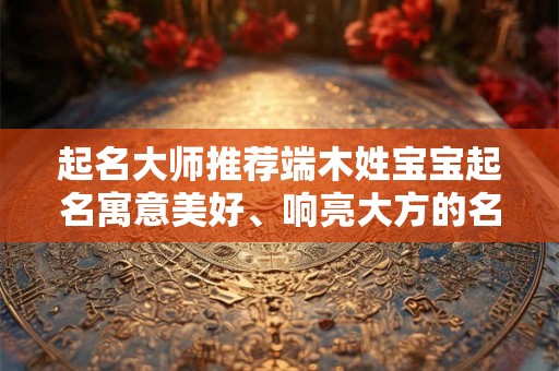 起名大师推荐端木姓宝宝起名寓意美好、响亮大方的名字！