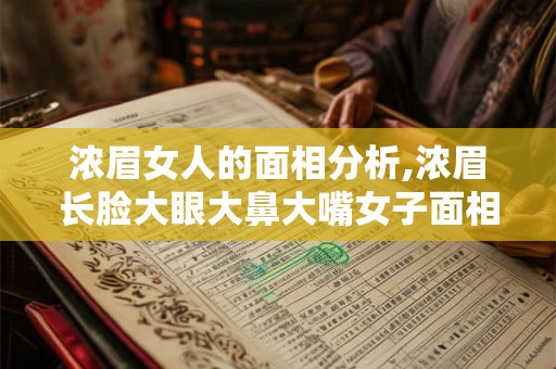 浓眉女人的面相分析,浓眉长脸大眼大鼻大嘴女子面相