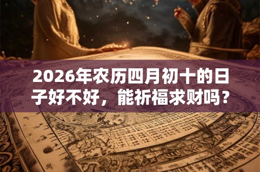 2026年农历四月初十的日子好不好，能祈福求财吗？