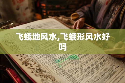 飞蛾地风水,飞蛾形风水好吗