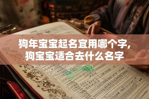 狗年宝宝起名宜用哪个字,狗宝宝适合去什么名字