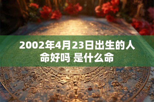 2002年4月23日出生的人命好吗 是什么命