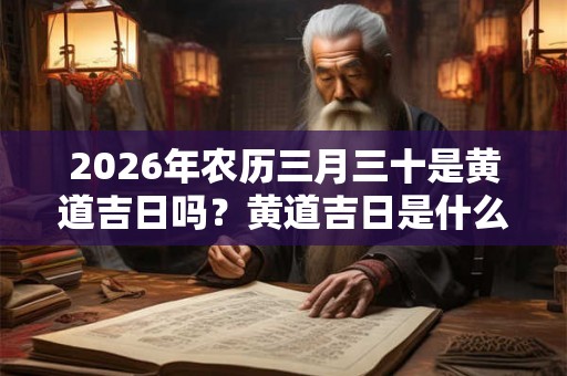 2026年农历三月三十是黄道吉日吗？黄道吉日是什么？