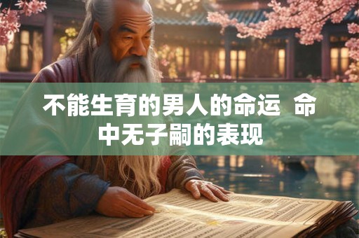 不能生育的男人的命运  命中无子嗣的表现
