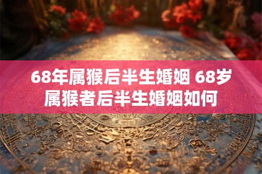 68年属猴后半生婚姻 68岁属猴者后半生婚姻如何 68年属猴后半生婚姻 68岁属猴者后半生婚姻如何
