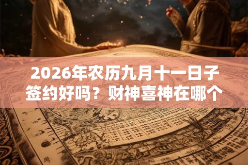 2026年农历九月十一日子签约好吗？财神喜神在哪个位置？