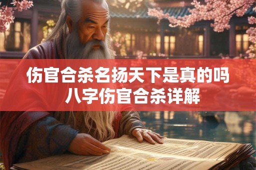 伤官合杀名扬天下是真的吗 八字伤官合杀详解 伤官合杀名扬天下是真的吗 八字伤官合杀详解
