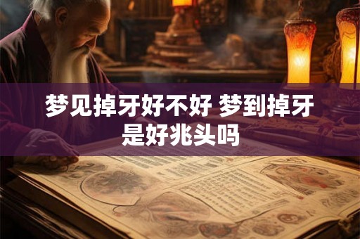 梦见掉牙好不好 梦到掉牙是好兆头吗 梦见掉牙好不好 梦到掉牙是好兆头吗