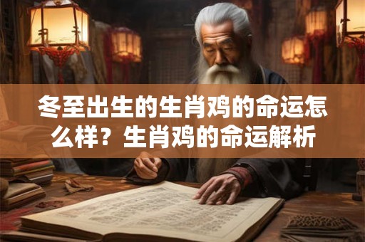 冬至出生的生肖鸡的命运怎么样？生肖鸡的命运解析