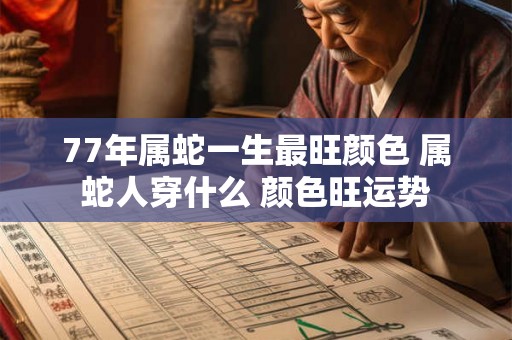 77年属蛇一生最旺颜色 属蛇人穿什么 颜色旺运势