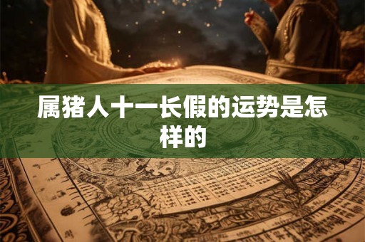 属猪人十一长假的运势是怎样的