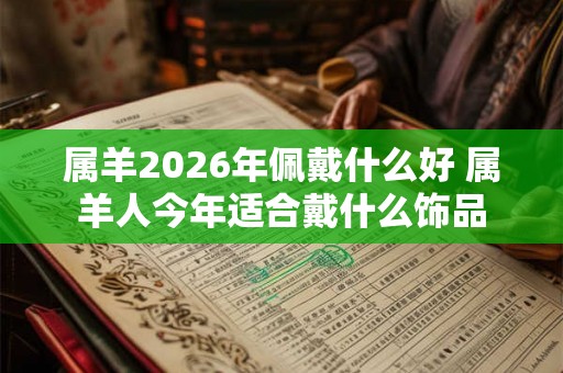 属羊2026年佩戴什么好 属羊人今年适合戴什么饰品 属羊2026年佩戴什么好 属羊人今年适合戴什么饰品