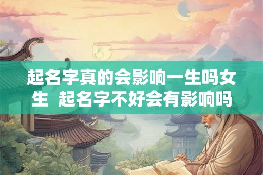 起名字真的会影响一生吗女生  起名字不好会有影响吗