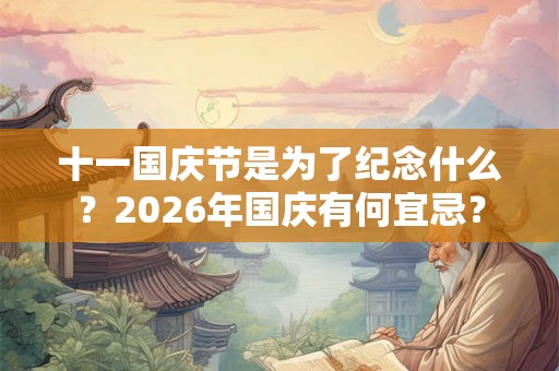 十一国庆节是为了纪念什么？2026年国庆有何宜忌？
