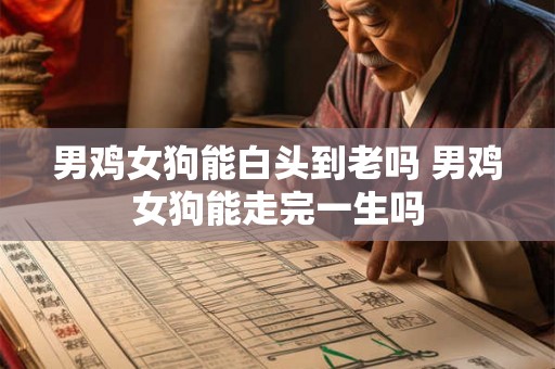 男鸡女狗能白头到老吗 男鸡女狗能走完一生吗 男鸡女狗能白头到老吗 男鸡女狗能走完一生吗