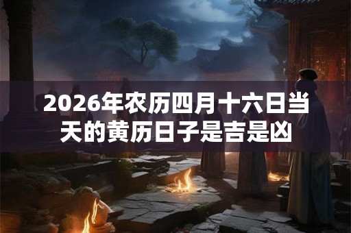 2026年农历四月十六日当天的黄历日子是吉是凶 2026年农历四月十六日当天的黄历日子是吉是凶