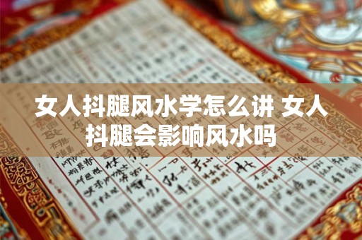 女人抖腿风水学怎么讲 女人抖腿会影响风水吗