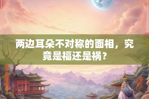 两边耳朵不对称的面相，究竟是福还是祸？