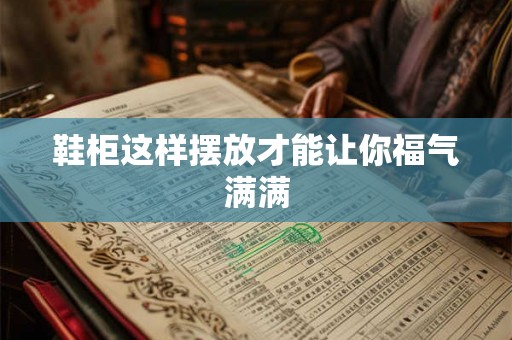 鞋柜这样摆放才能让你福气满满