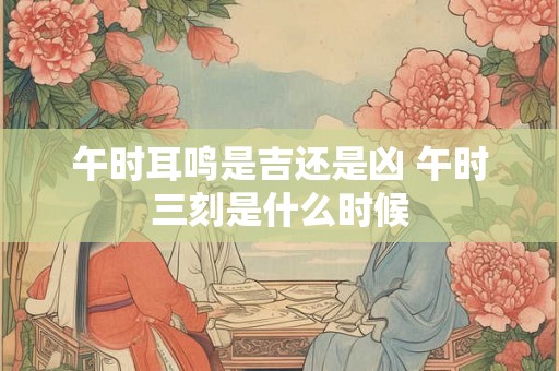 午时耳鸣是吉还是凶 午时三刻是什么时候