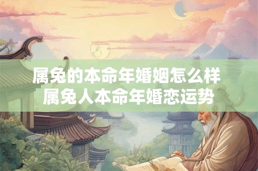 属兔的本命年婚姻怎么样 属兔人本命年婚恋运势
