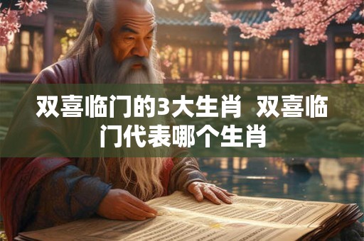 双喜临门的3大生肖  双喜临门代表哪个生肖