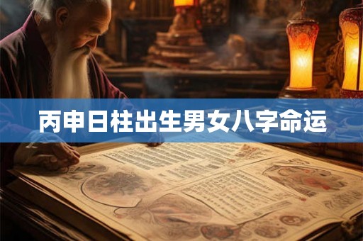丙申日柱出生男女八字命运