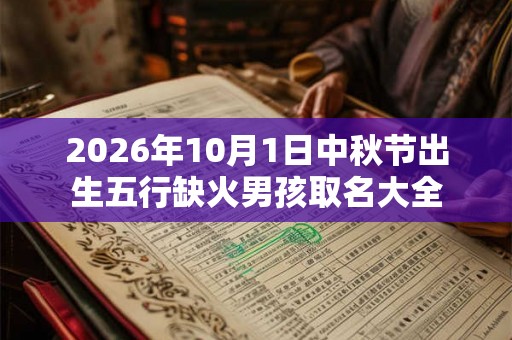 2026年10月1日中秋节出生五行缺火男孩取名大全