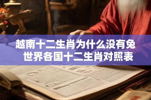 越南十二生肖为什么没有兔  世界各国十二生肖对照表