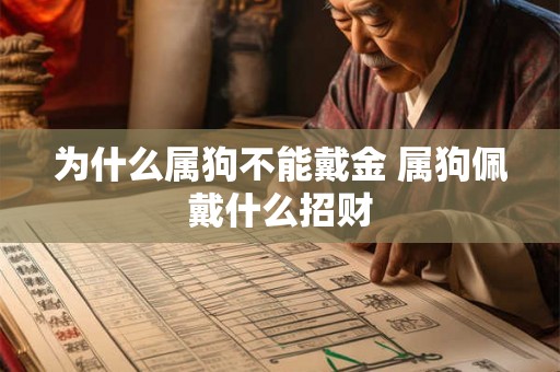 为什么属狗不能戴金 属狗佩戴什么招财