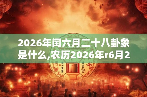 2026年闰六月二十八卦象是什么,农历2026年r6月28日卦象