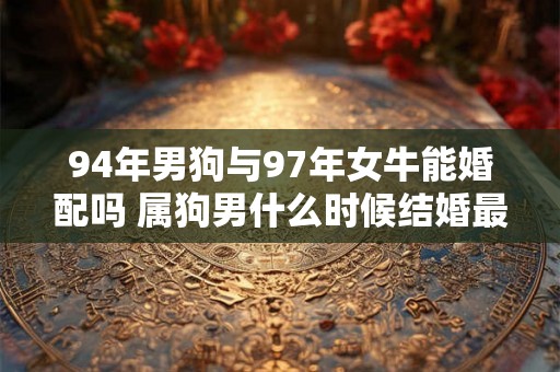 94年男狗与97年女牛能婚配吗 属狗男什么时候结婚最好