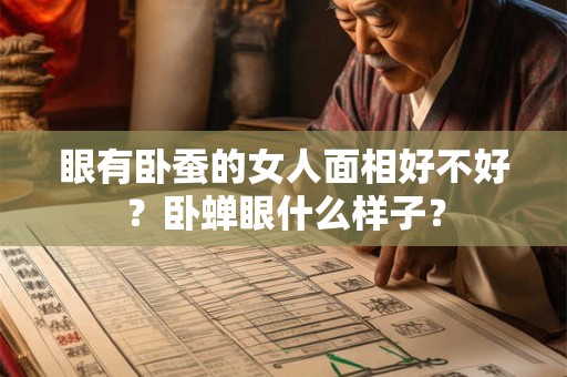 眼有卧蚕的女人面相好不好？卧蝉眼什么样子？