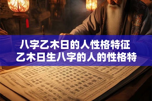 八字乙木日的人性格特征 乙木日生八字的人的性格特征是什么