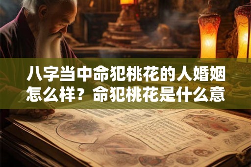 八字当中命犯桃花的人婚姻怎么样?命犯桃花是什么意思? 八字当中命犯桃花的人婚姻怎么样?命犯桃花是什么意思?