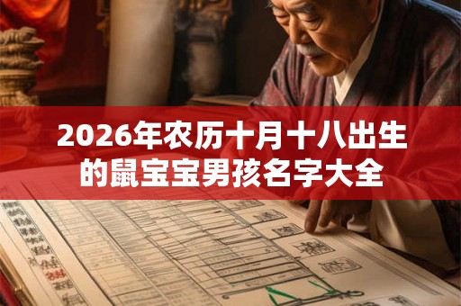 2026年农历十月十八出生的鼠宝宝男孩名字大全 2026年农历十月十八出生的鼠宝宝男孩名字大全