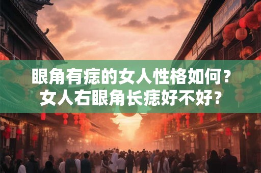 眼角有痣的女人性格如何？女人右眼角长痣好不好？