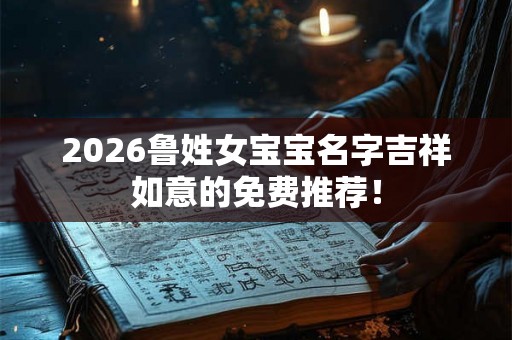 2026鲁姓女宝宝名字吉祥如意的免费推荐！