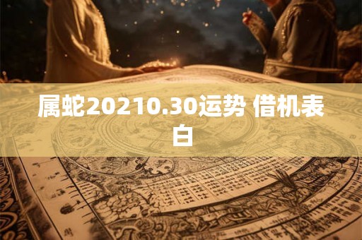 属蛇20210.30运势 借机表白