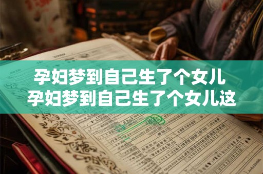 孕妇梦到自己生了个女儿 孕妇梦到自己生了个女儿这代表了什么预兆