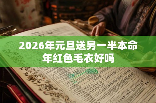 2026年元旦送另一半本命年红色毛衣好吗
