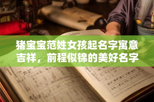 猪宝宝范姓女孩起名字寓意吉祥，前程似锦的美好名字