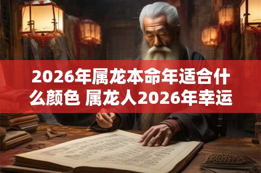 2026年属龙本命年适合什么颜色 属龙人2026年幸运颜色有哪些