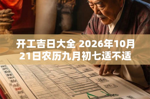 开工吉日大全 2026年10月21日农历九月初七适不适合举行开工仪式