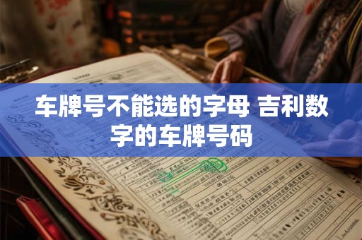 车牌号不能选的字母 吉利数字的车牌号码